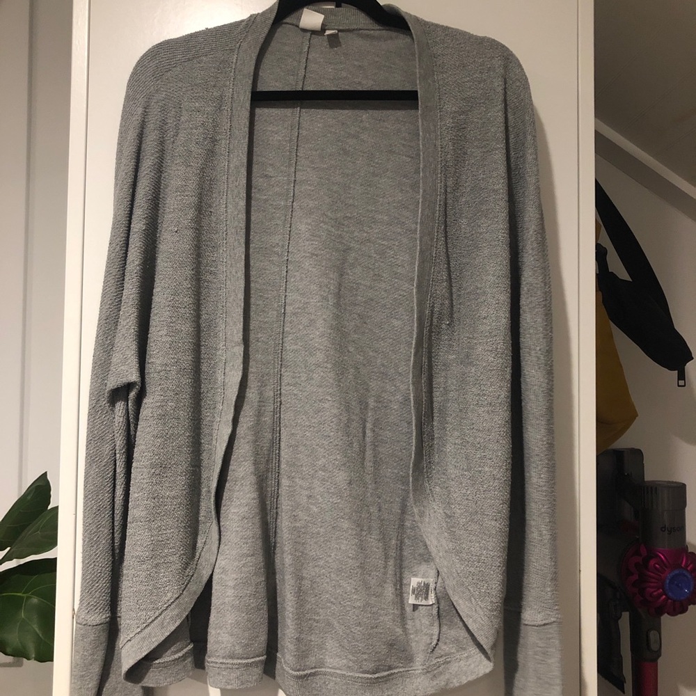 Gray cardigan